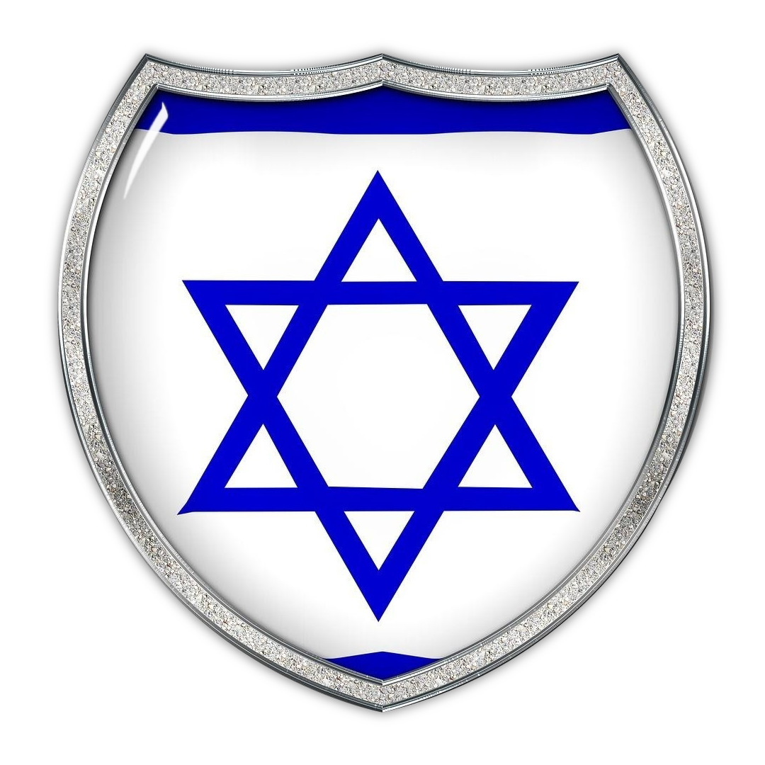 Israel-flag-in-the-diamond-frame